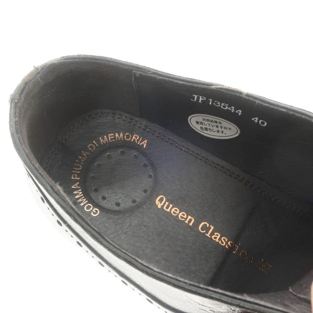 【中古】クインクラシコ Queen Classico ウイングチップ ドレスシューズ ブラック【サイズ40】【BLK】【S/S/A/W】【状態ランクC】【メンズ】【769268】