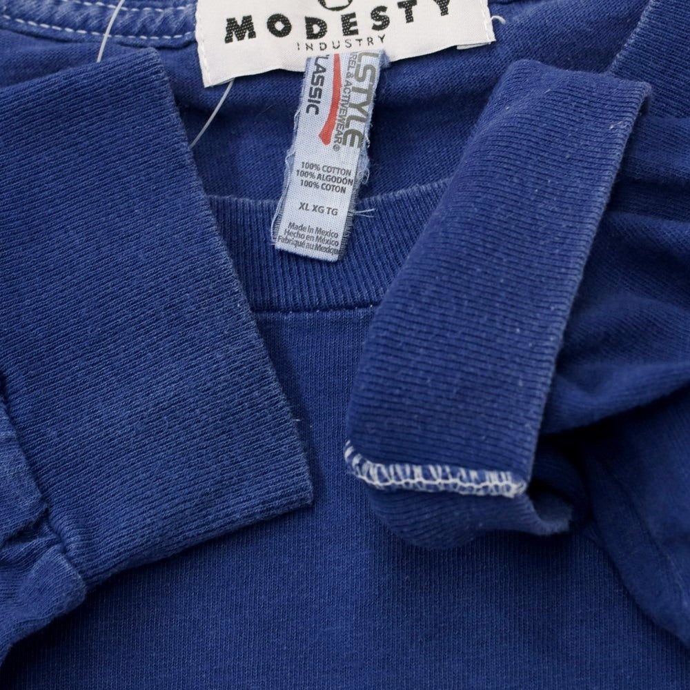 [Used] MODESTY INDUSTRY Cotton Long Sleeve T-Shirt Navy Blue [Size XL] [NVY] [S/S/A/W] [Condition Rank C] [Men&