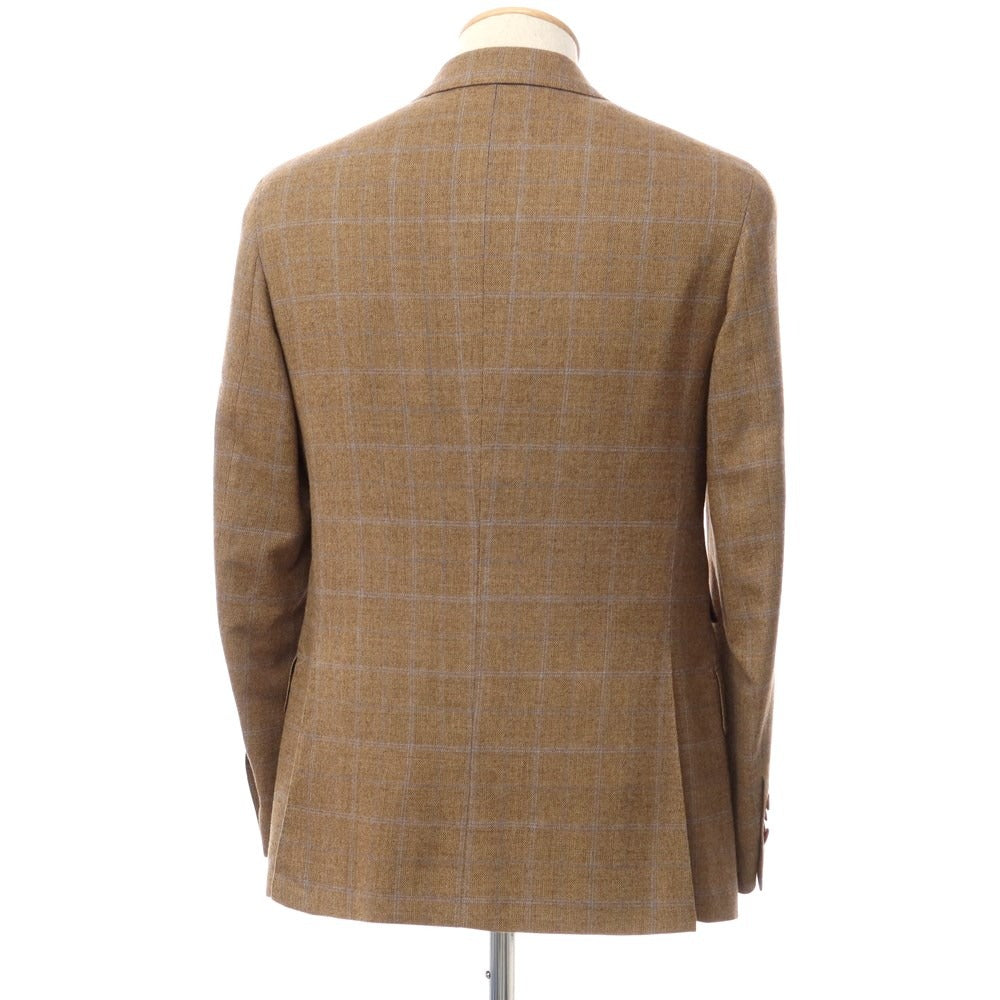 [Used] Azabu tailor wool check tailored jacket brown x blue [size 44] [BRW] [A/W] [condition rank B] ​​[men&