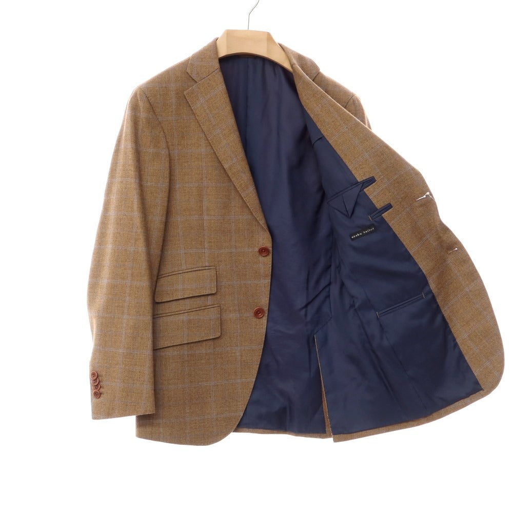 [Used] Azabu tailor wool check tailored jacket brown x blue [size 44] [BRW] [A/W] [condition rank B] ​​[men&