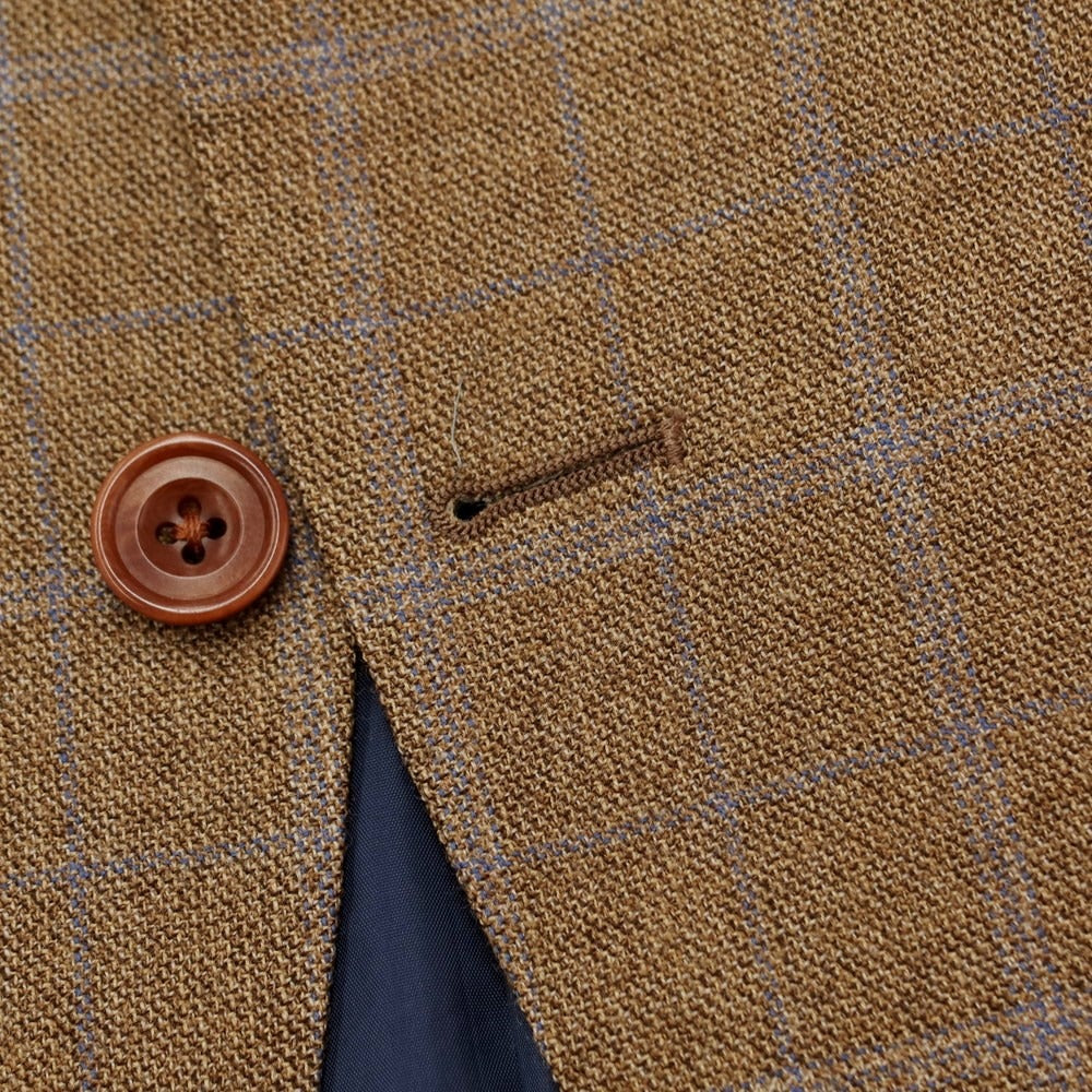 [Used] Azabu tailor wool check tailored jacket brown x blue [size 44] [BRW] [A/W] [condition rank B] ​​[men&