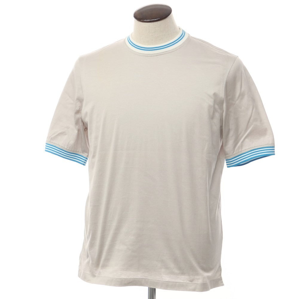 【中古】グランサッソ GRAN SASSO コットン 半袖 クルーネック Ｔシャツ グレー【サイズ50】【GRY】【S/S】【状態ランクD】【メンズ】【769291】