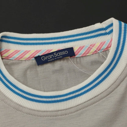 【中古】グランサッソ GRAN SASSO コットン 半袖 クルーネック Ｔシャツ グレー【サイズ50】【GRY】【S/S】【状態ランクD】【メンズ】【769291】