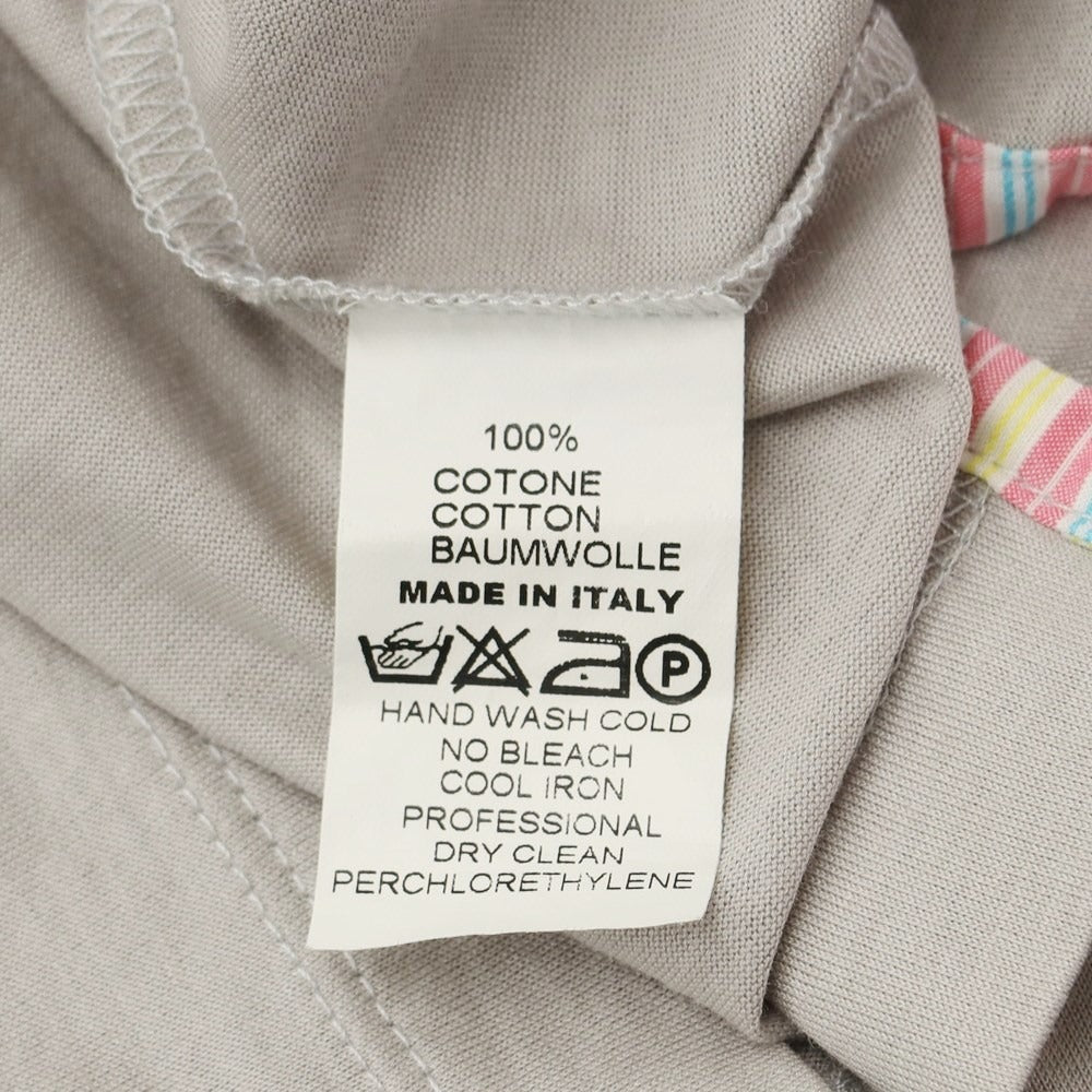 【中古】グランサッソ GRAN SASSO コットン 半袖 クルーネック Ｔシャツ グレー【サイズ50】【GRY】【S/S】【状態ランクD】【メンズ】【769291】