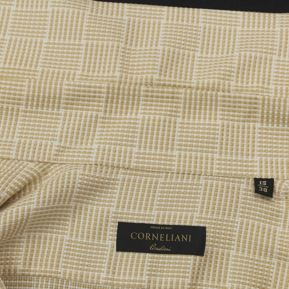 【中古】コルネリアーニ CORNELIANI コットン セミワイドカラー ドレスシャツ ベージュxホワイト【サイズ38】【BEI】【S/S/A/W】【状態ランクB】【メンズ】【769383】
[EPD]