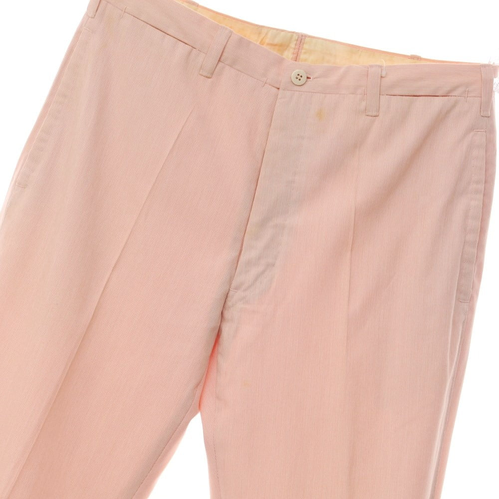 [Used] ANTICOPANTALONE Cotton Casual Slacks Pants Pink x White [Size 46] [PNK] [S/S] [Condition Rank D] [Men&