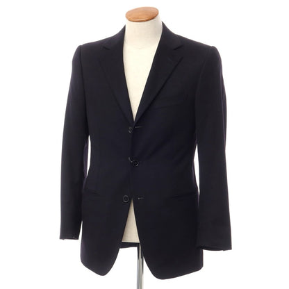 [Used] Z Zegna Angora wool tailored jacket in black and navy [Size 46] [NVY] [A/W] [Condition: C] [Men&