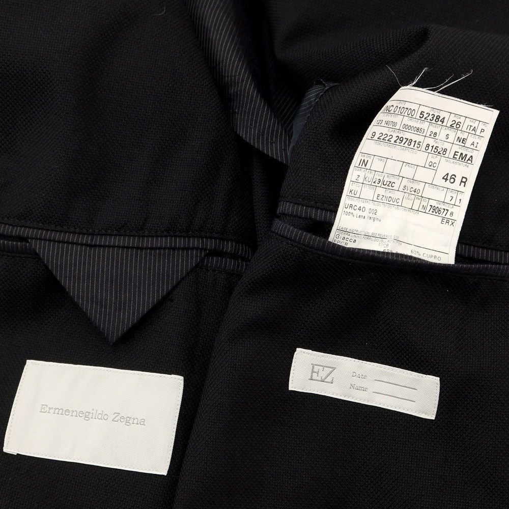 [Used] Ermenegildo Zegna Wool 2B Tailored Jacket Black [Size 46] [BLK] [S/S] [Condition Rank B] ​​[Men&