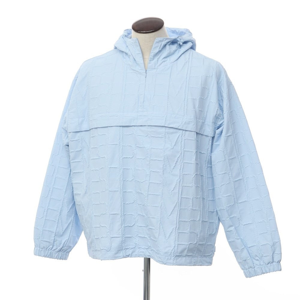 【中古】シュプリーム Supreme 2023年春夏 Repeat Stitch Anorak ナイロン アノラック フーデッドブルゾン ライトブルー【サイズL】【BLU】【S/S】【状態ランクA】【メンズ】【769293】