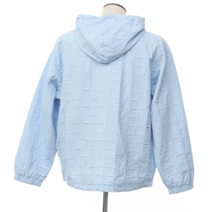 【中古】シュプリーム Supreme 2023年春夏 Repeat Stitch Anorak ナイロン アノラック フーデッドブルゾン ライトブルー【サイズL】【BLU】【S/S】【状態ランクA】【メンズ】【769293】