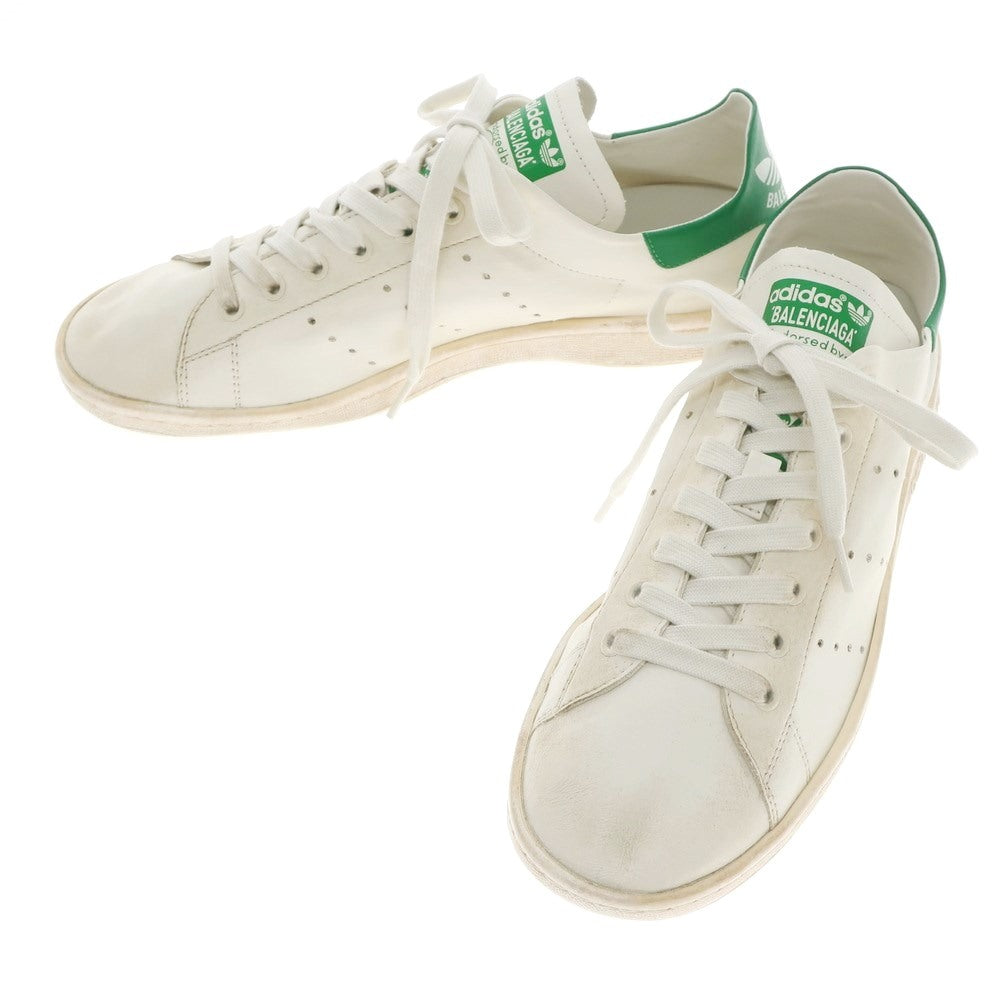 [Used] BALENCIAGA × ADIDAS STAN SMITH WORN-OUT Stan Smith sneakers, ivory x green [Size 42] [WHT] [S/S/A/W] [Condition Rank A] [Men&