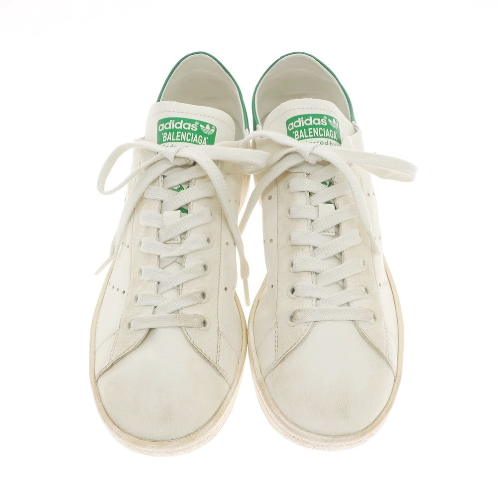 【中古】バレンシアガ BALENCIAGA × ADIDAS STAN SMITH WORN-OUT スタンスミス スニーカー アイボリーxグリーン【サイズ42】【WHT】【S/S/A/W】【状態ランクA】【メンズ】【769198】