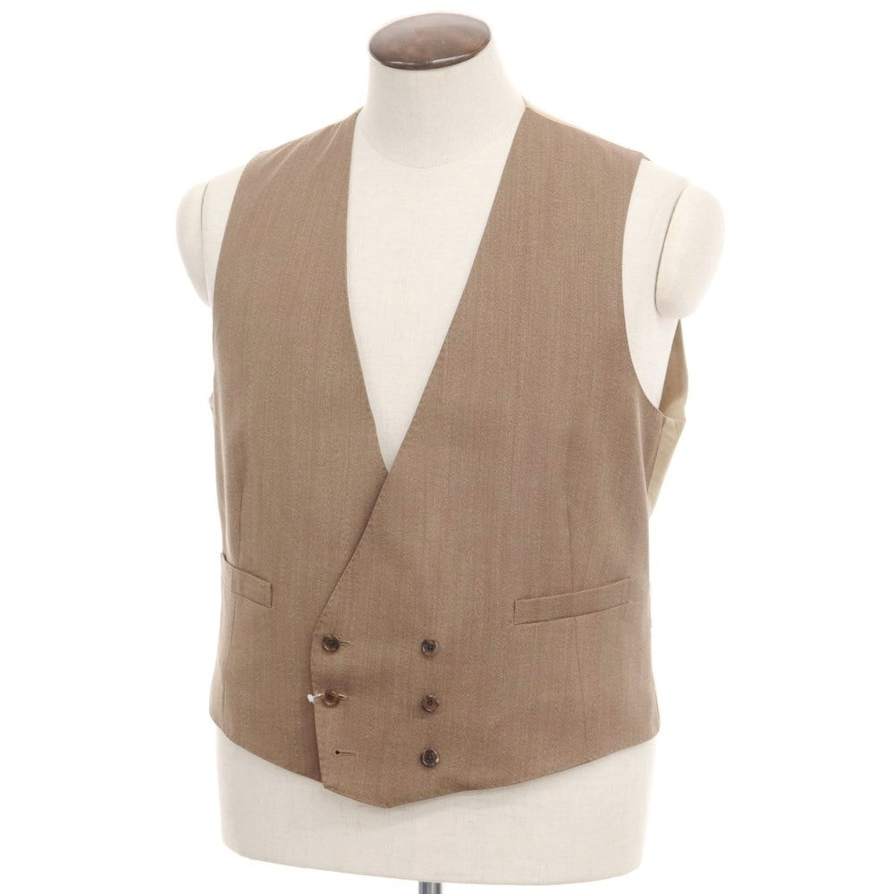 [Used] LARDINI Wool Double Gilet Vest Brown Beige [Size 52] [BRW] [A/W] [Condition Rank A] [Men&