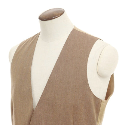 [Used] LARDINI Wool Double Gilet Vest Brown Beige [Size 52] [BRW] [A/W] [Condition Rank A] [Men&