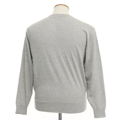 [Used] Aquascutum Cashmere Cotton V-neck Pullover Knit Grey [Size M] [GRY] [A/W] [Condition Rank A] [Men&