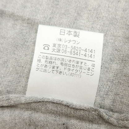 [Used] Aquascutum Cashmere Cotton V-neck Pullover Knit Grey [Size M] [GRY] [A/W] [Condition Rank A] [Men&