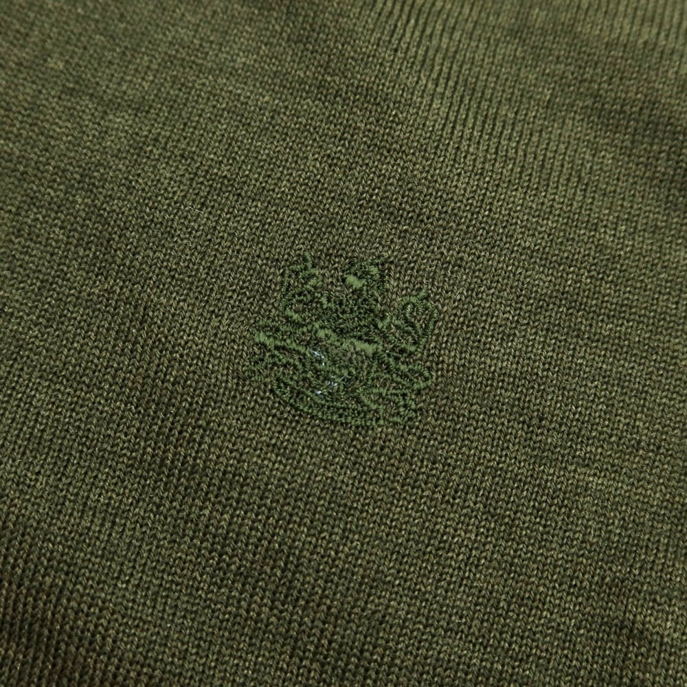 [Used] Aquascutum wool silk V-neck pullover knit, olive [Size L] [GRN] [A/W] [Condition Rank A] [Men&