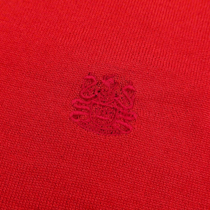[Used] Aquascutum wool silk V-neck pullover knit red [Size M] [RED] [A/W] [Condition Rank A] [Men&