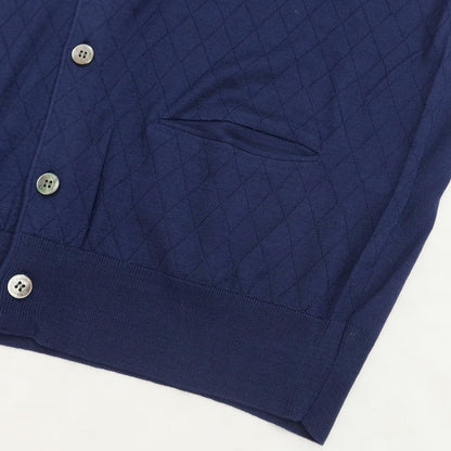 [Used] Aquascutum wool silk knit vest, navy [Size L] [NVY] [A/W] [Condition Rank A] [Men&