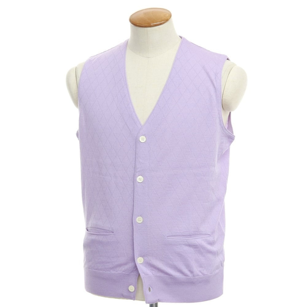 [Used] Aquascutum wool silk knit vest, lavender [Size M] [PUP] [A/W] [Condition Rank A] [Men&