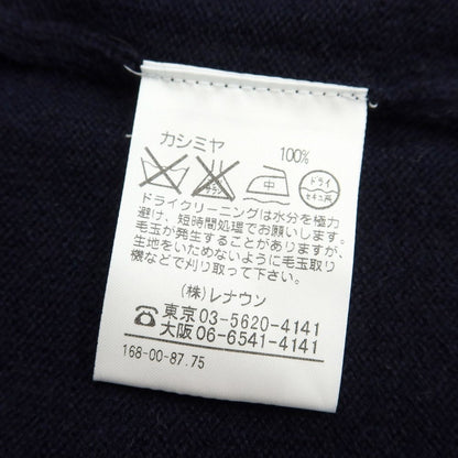 [Used] Aquascutum Cashmere Knit Vest Navy [Size M] [NVY] [A/W] [Condition Rank A] [Men&