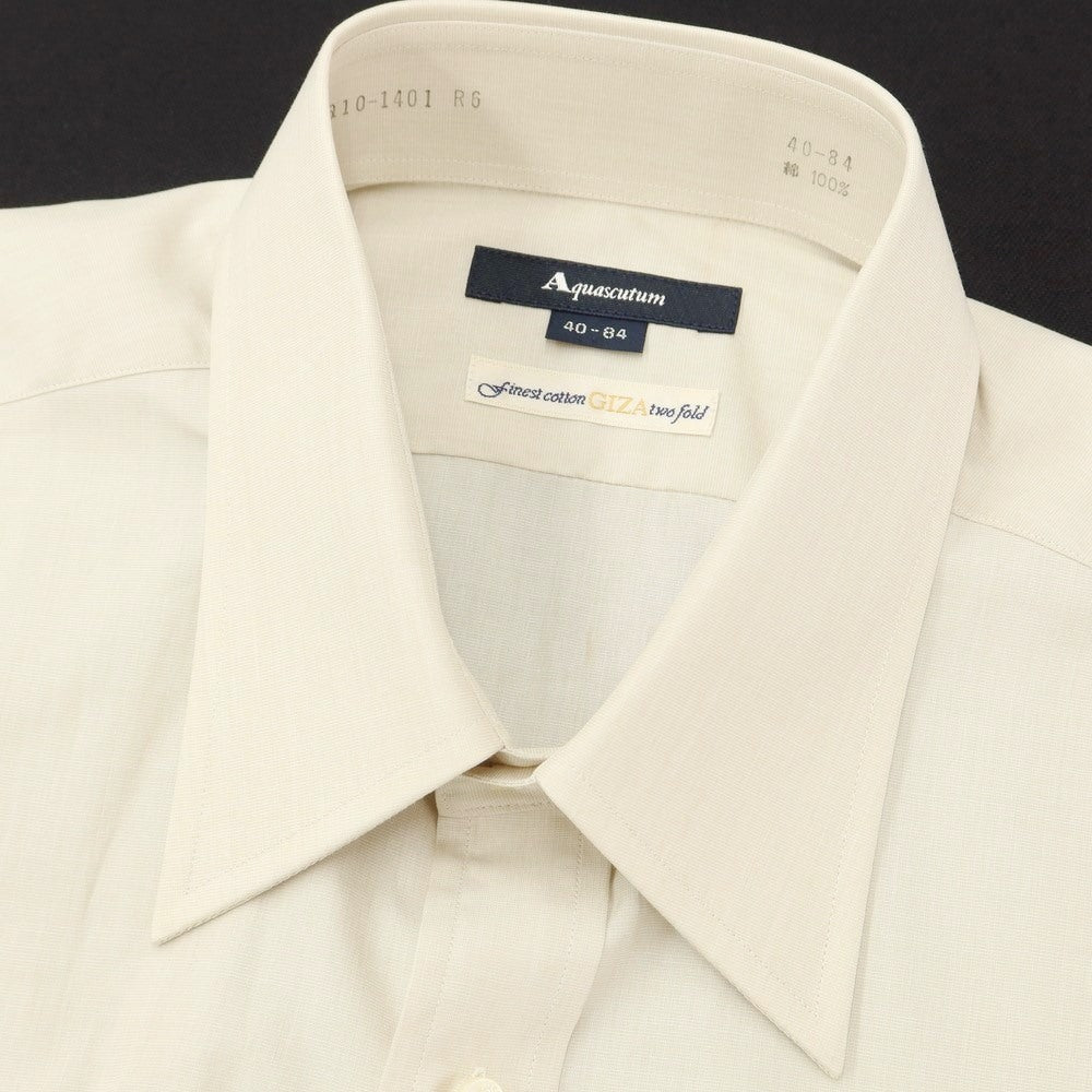 [Used] Aquascutum Broad Cotton Dress Shirt Beige [Size 40-84] [BEI] [S/S/A/W] [Condition Rank B] ​​[Men&