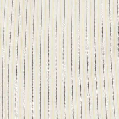 [Used] Aquascutum Cotton polyester striped short sleeve shirt White x Yellow [Size M] [YEL] [S/S] [Condition Rank B] ​​[Men&