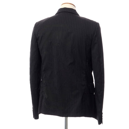 [Used] [Unused] BLACK COMME des GARCONS Polyester wool striped tailored jacket Black x blue [Size M] [BLK] [A/W] [Condition rank S] [Men&