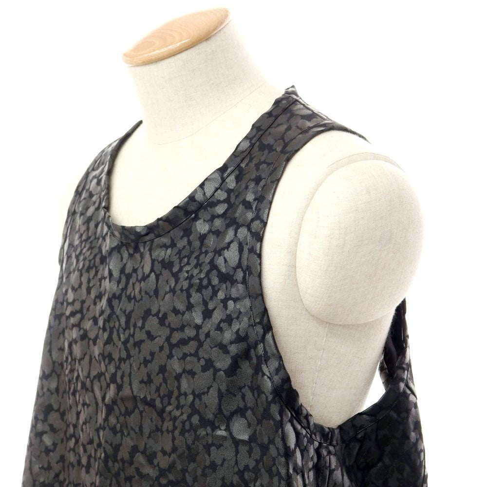 [Used] [Unused] BLACK COMME des GARCONS Spring/Summer 2021 Polyester Leopard Print Vest Black x Gray [Size S] [BLK] [S/S] [Condition Rank S] [Men&