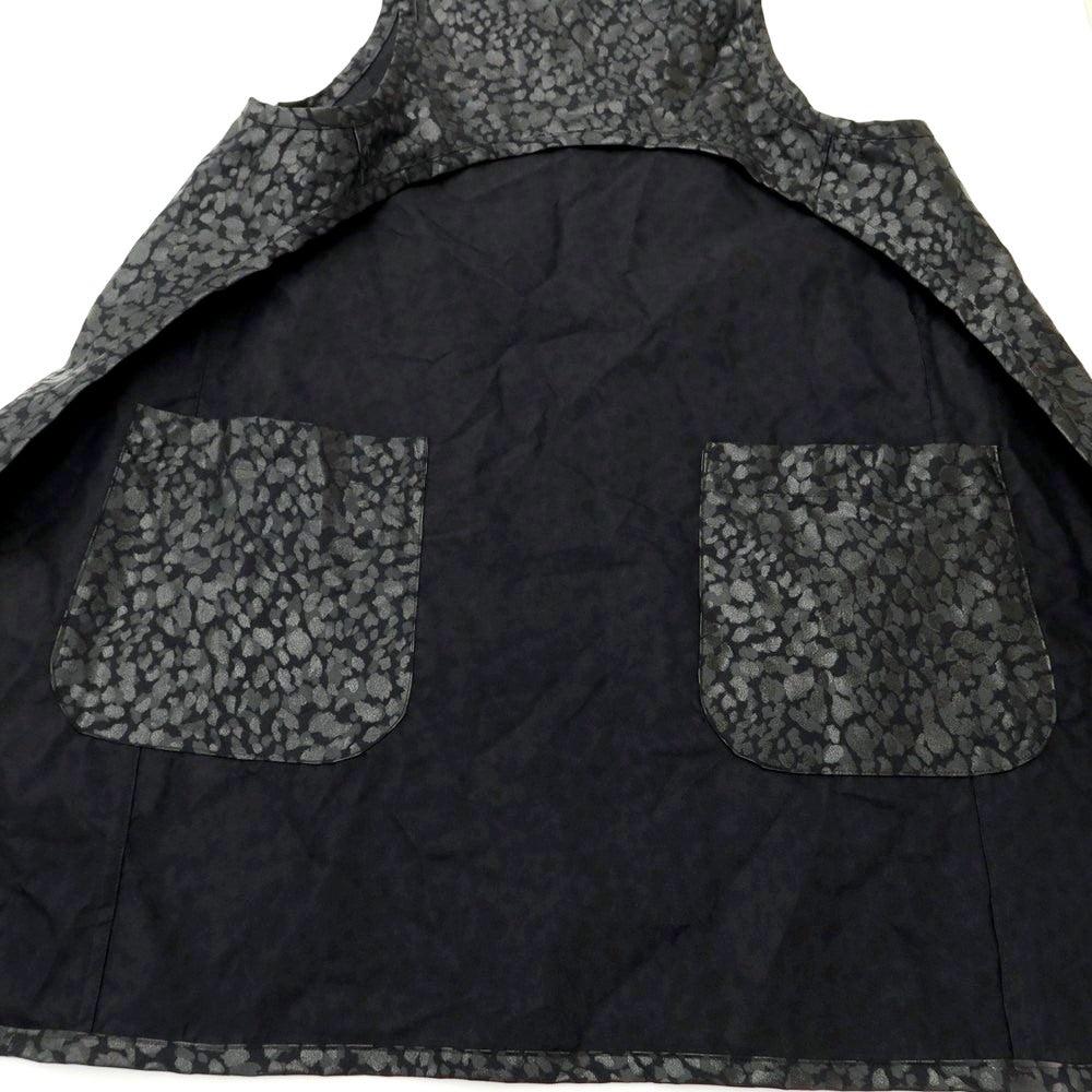 [Used] [Unused] BLACK COMME des GARCONS Spring/Summer 2021 Polyester Leopard Print Vest Black x Gray [Size S] [BLK] [S/S] [Condition Rank S] [Men&