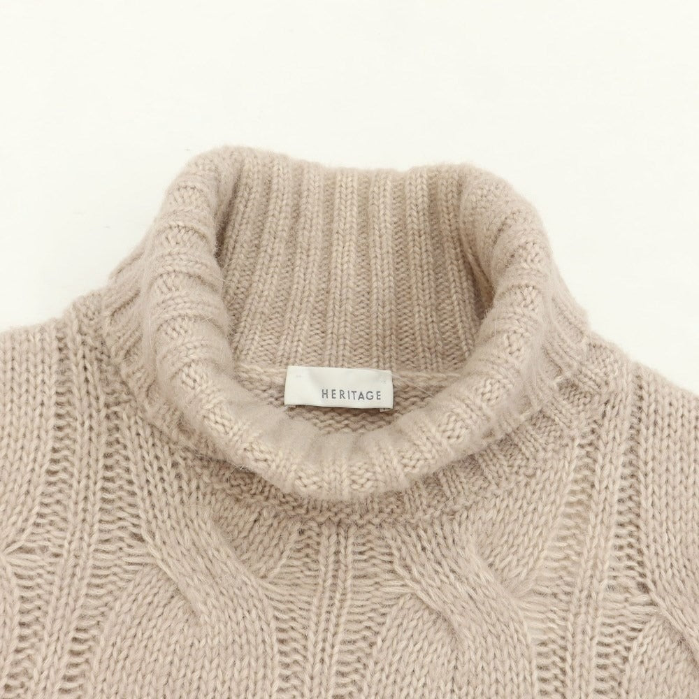 [Used] Heritage Cotton Wool Alpaca Turtleneck Pullover Knit Beige [Size 46/XS] [BEI] [A/W] [Condition Rank B] ​​[Men&