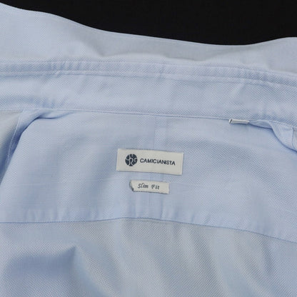 [Used] CAMICIANISTA Cotton Horizontal Collar Dress Shirt Light Blue [Size 40] [BLU] [S/S/A/W] [Condition Rank C] [Men&