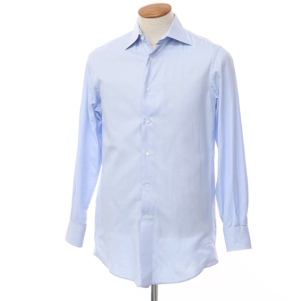 [Used] CAMICIANISTA Cotton Semi-wide Collar Dress Shirt Light Blue x White [Size 39] [BLU] [S/S/A/W] [Condition Rank C] [Men&