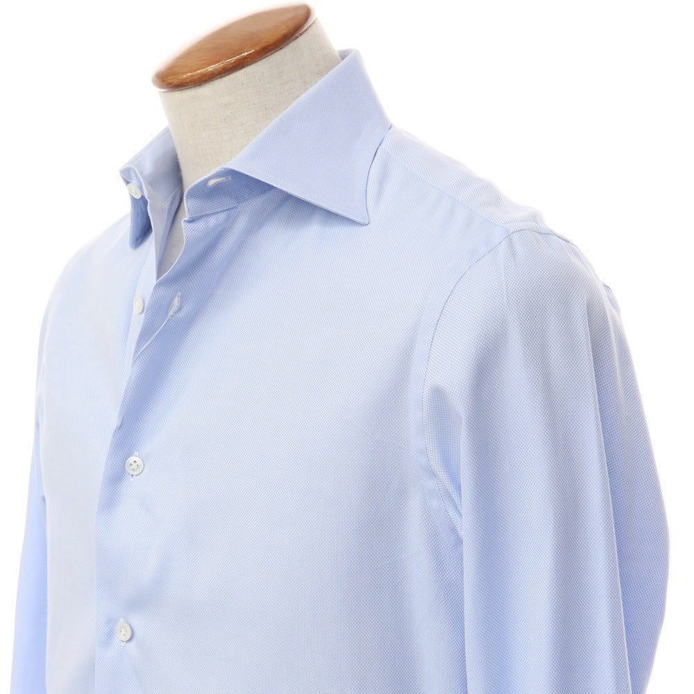 [Used] CAMICIANISTA Cotton Semi-wide Collar Dress Shirt Light Blue x White [Size 39] [BLU] [S/S/A/W] [Condition Rank C] [Men&