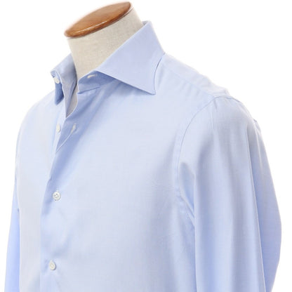 [Used] CAMICIANISTA Cotton Semi-wide Collar Dress Shirt Light Blue x White [Size 39] [BLU] [S/S/A/W] [Condition Rank C] [Men&