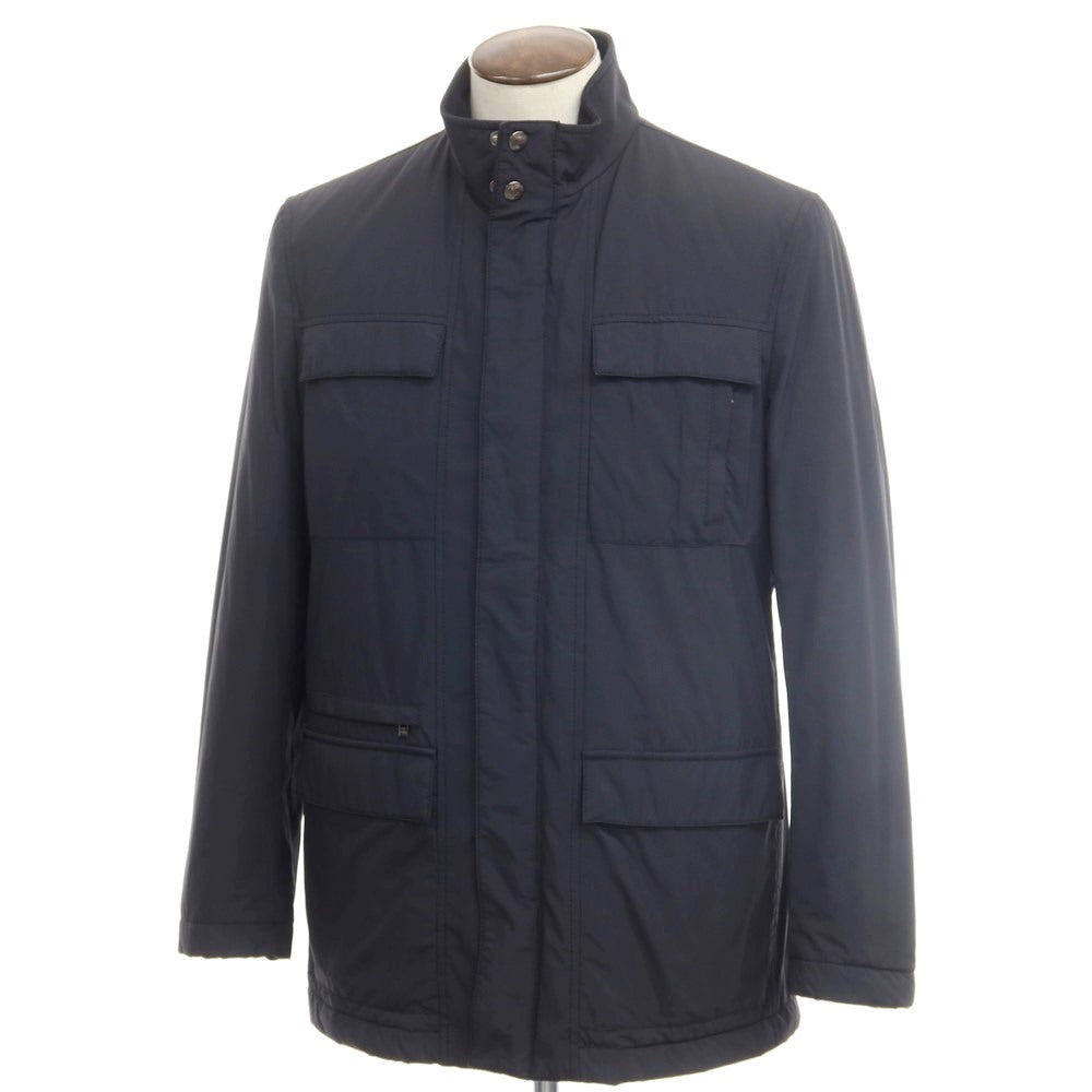 [Used] CORNELIANI polyester cotton padded blouson, dark navy [size 50] [NVY] [A/W] [Condition rank C] [Men&