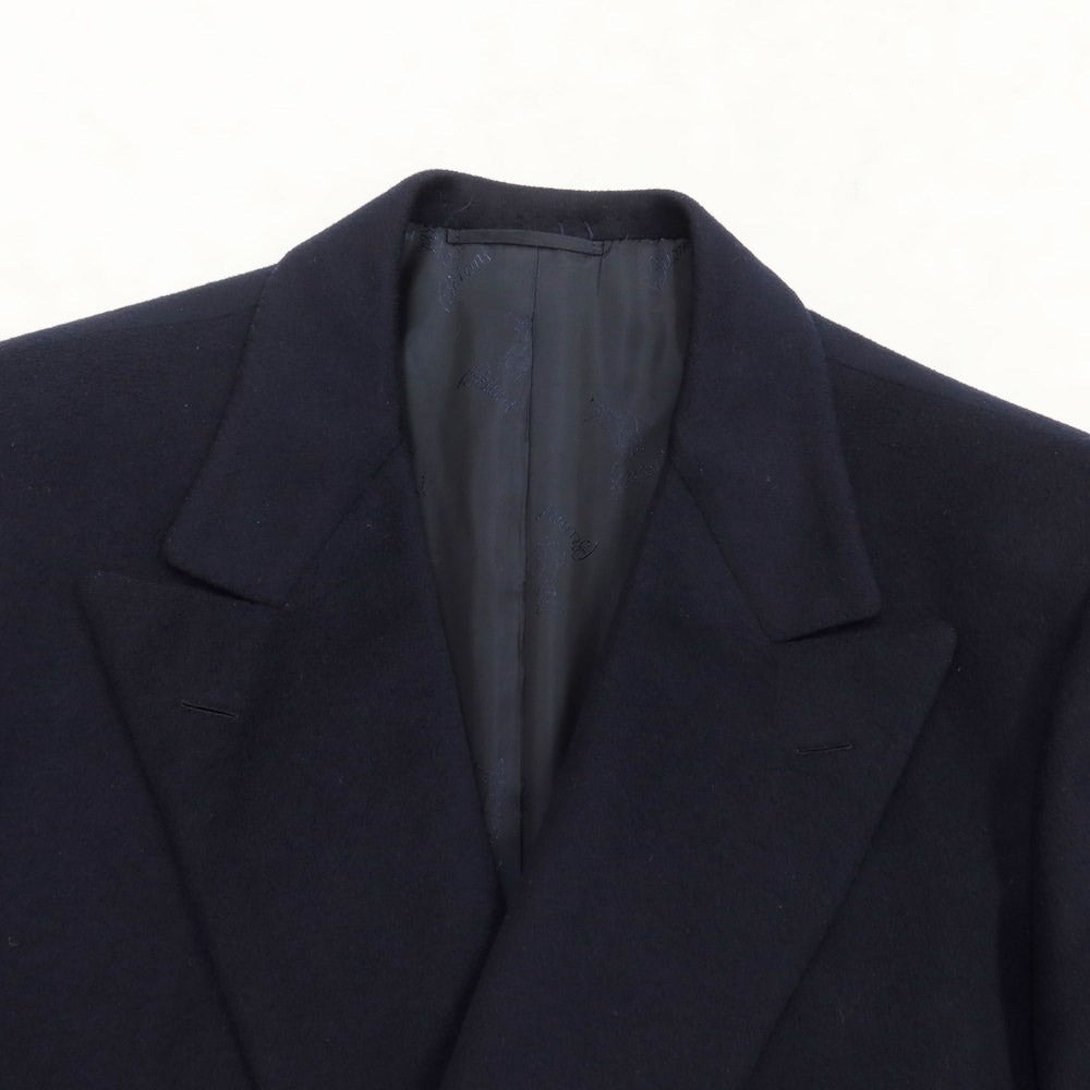 中古】ブリオーニ Brioni カシミヤ ダブルブレスト チェスターコート