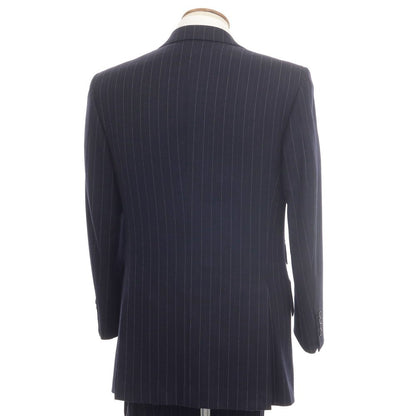 [Used] Brioni Wool 3-piece Striped 3B Set-up Suit Navy [Size not specified (L size)] [NVY] [A/W] [Condition Rank D] [Men&