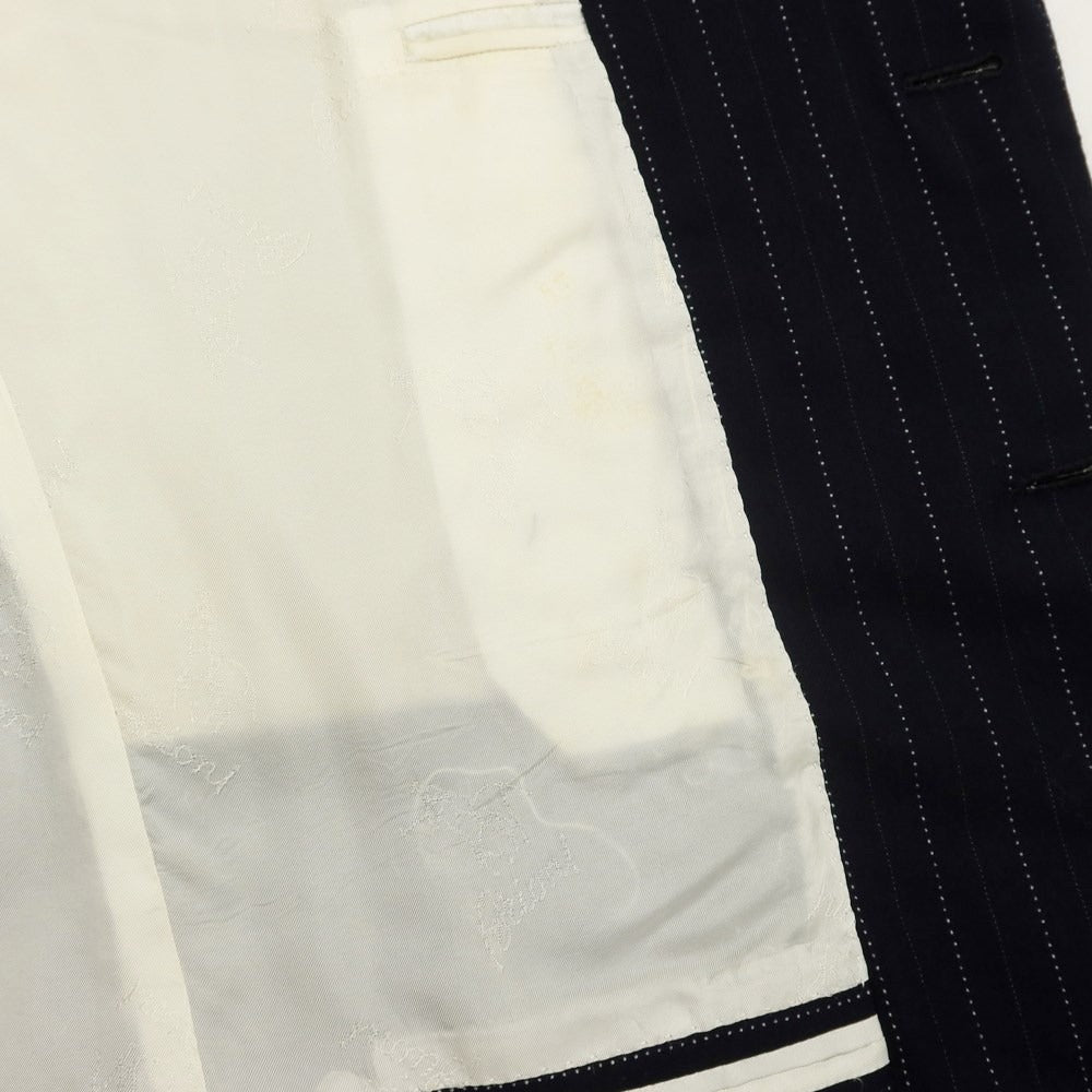 [Used] Brioni Wool 3-piece Striped 3B Set-up Suit Navy [Size not specified (L size)] [NVY] [A/W] [Condition Rank D] [Men&
