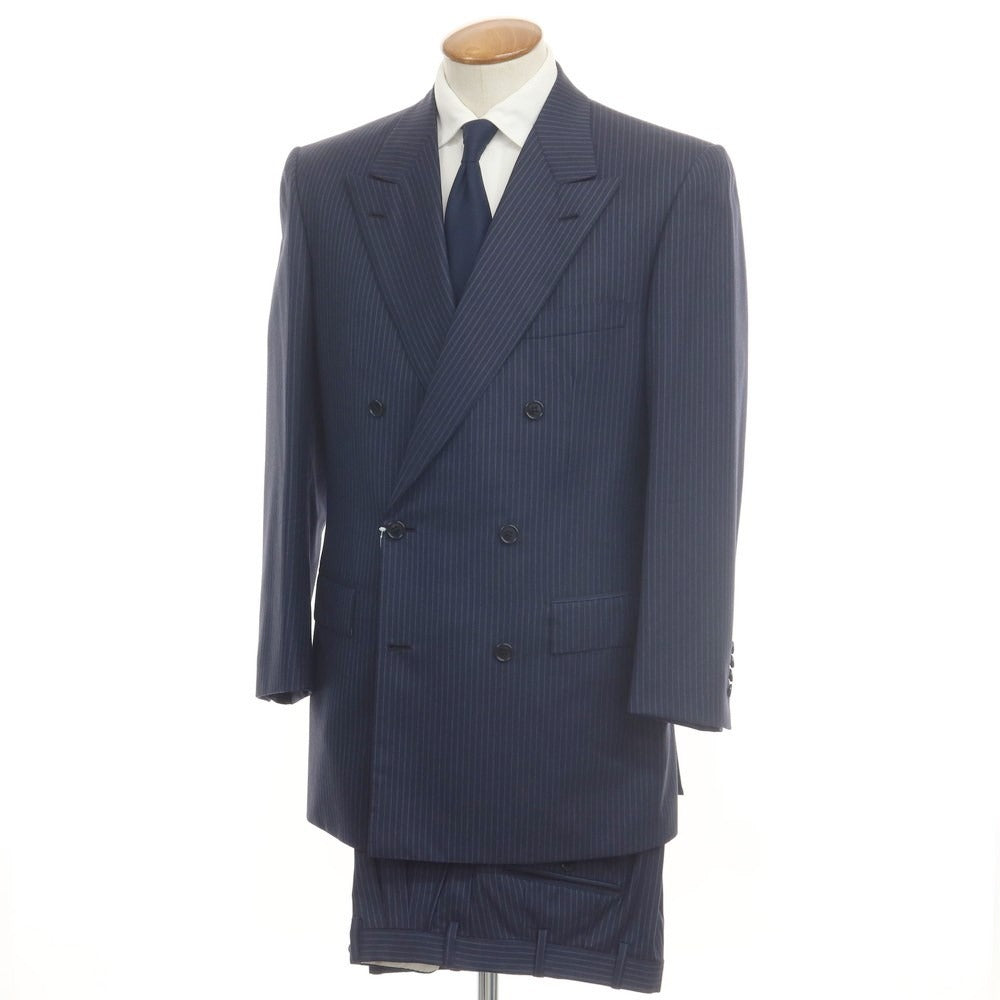 [Used] Brioni Wool Double Breasted 6B Suit Set Navy x Blue [Size 48] [NVY] [A/W] [Condition Rank D] [Men&