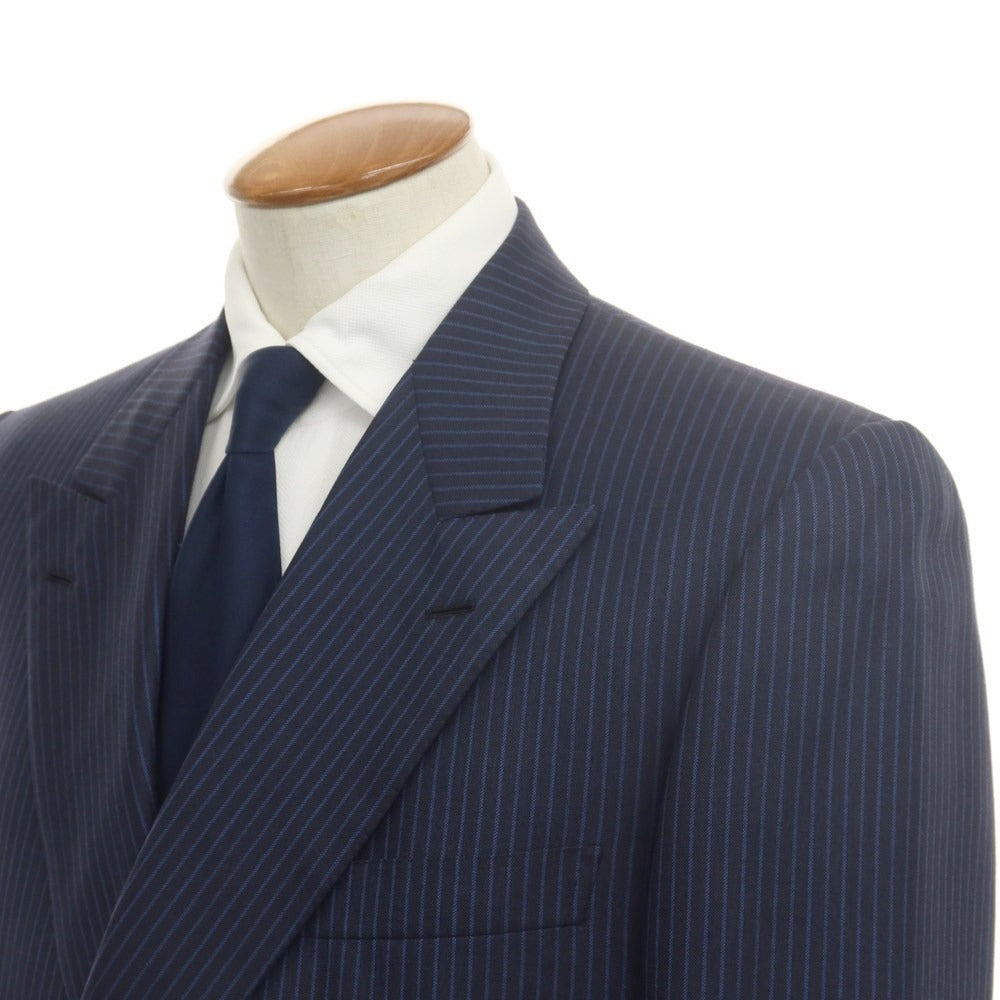 [Used] Brioni Wool Double Breasted 6B Suit Set Navy x Blue [Size 48] [NVY] [A/W] [Condition Rank D] [Men&