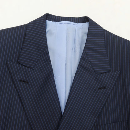 [Used] Brioni Wool Double Breasted 6B Suit Set Navy x Blue [Size 48] [NVY] [A/W] [Condition Rank D] [Men&
