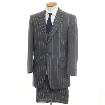[Used] Brioni wool 3-piece striped 3B suit, grey [size not specified (approximately L)] [GRY] [A/W] [Condition rank D] [Men&