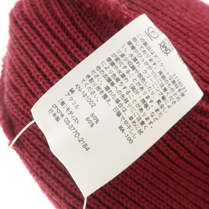 [Used] KIJIMA TAKAYUKI Cotton Acrylic Knit Cap Red [RED] [S/S/A/W] [Condition Rank B] ​​[Men&