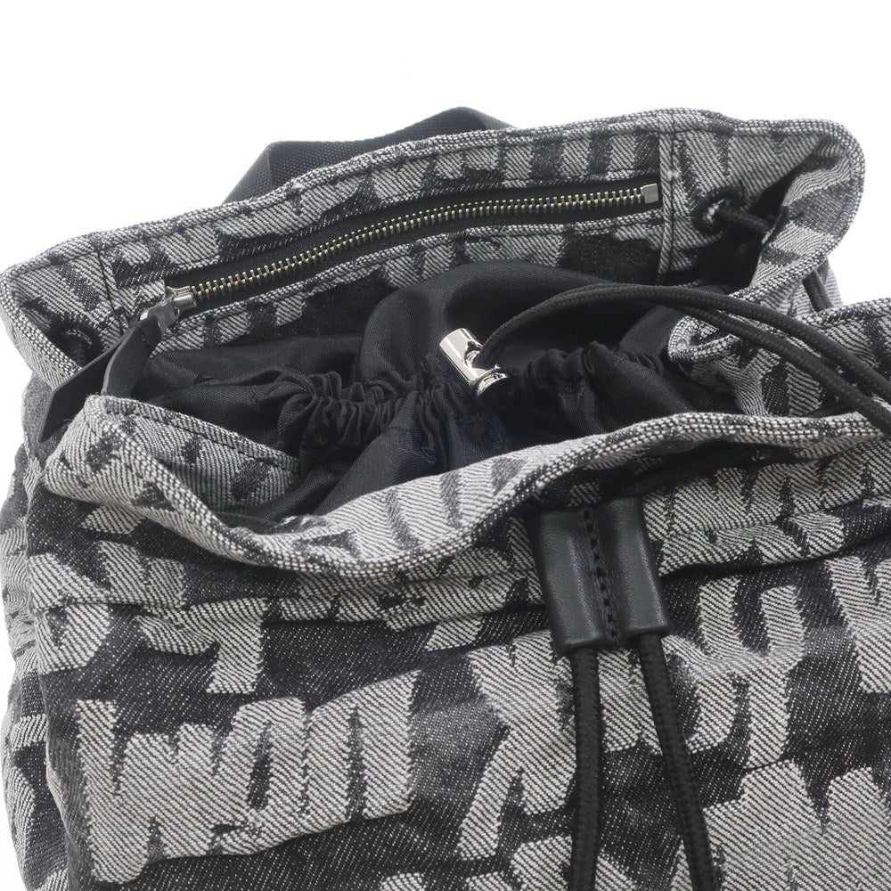 [Used] Supreme 2022 Spring/Summer Fat Tip Jacquard Denim Backpack Denim Backpack/Rucksack Black x Light Gray [W36.5xH47] [BLK] [S/S/A/W] [Condition Rank A] [Men&