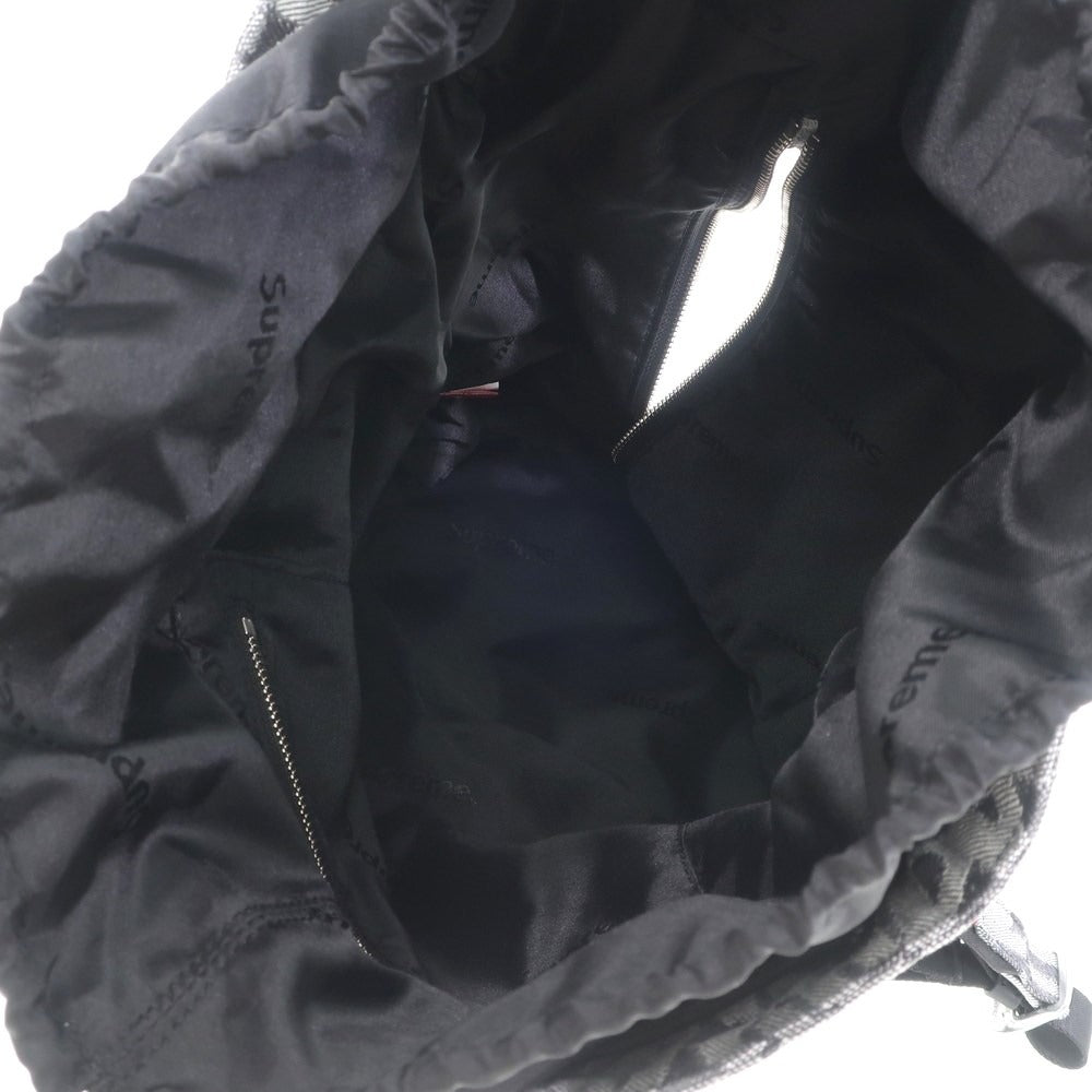 [Used] Supreme 2022 Spring/Summer Fat Tip Jacquard Denim Backpack Denim Backpack/Rucksack Black x Light Gray [W36.5xH47] [BLK] [S/S/A/W] [Condition Rank A] [Men&