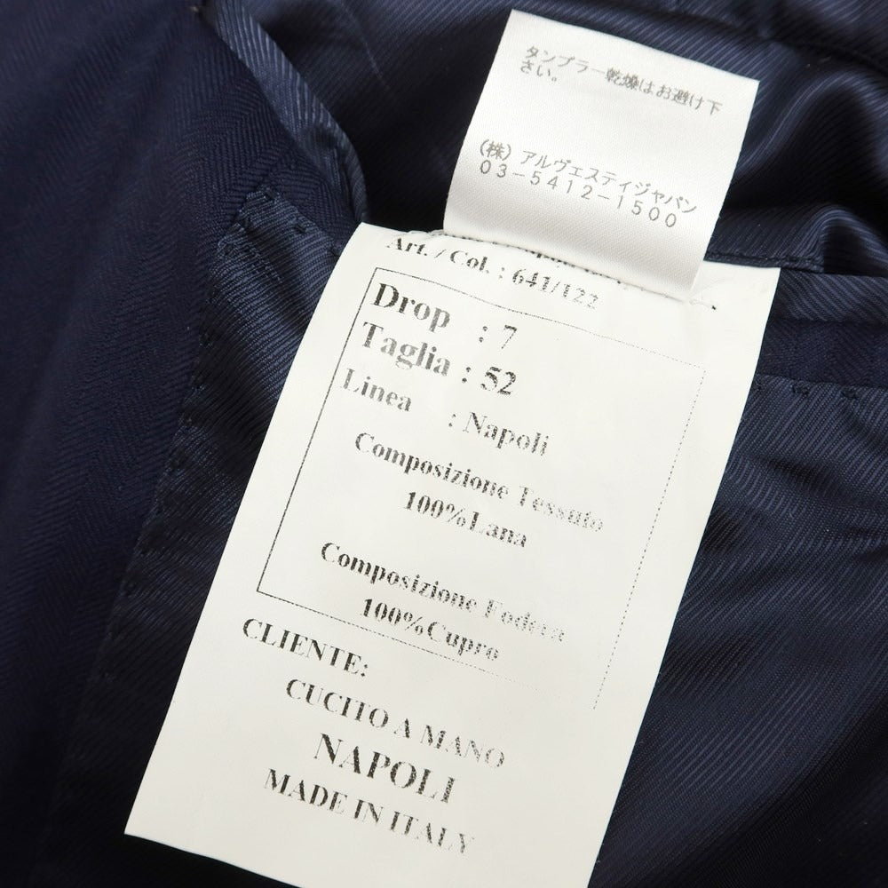 [Used] GAiOLA Wool Herringbone 3B Set-up Suit Navy [Size 52] [NVY] [S/S] [Condition Rank C] [Men&