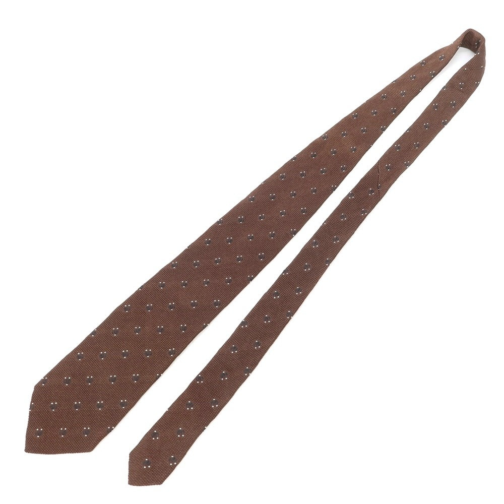 [Used] Ermenegildo Zegna Paisley Small Pattern Silk Tie Brown [BRW] [S/S/A/W] [Condition Rank B] ​​[Men&