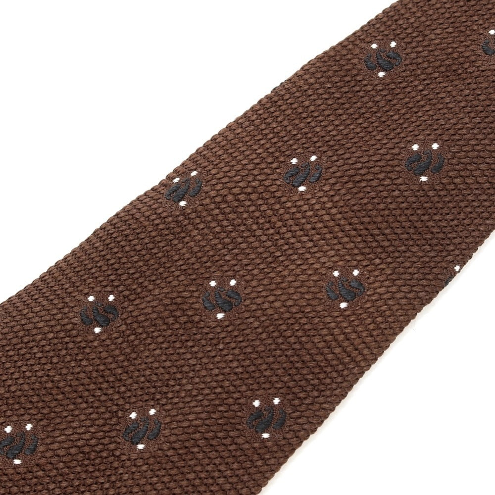 [Used] Ermenegildo Zegna Paisley Small Pattern Silk Tie Brown [BRW] [S/S/A/W] [Condition Rank B] ​​[Men&