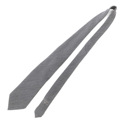 [Used] Ermenegildo Zegna 3-fold wool silk tie, grey [GRY] [A/W] [Condition: B] [Men&